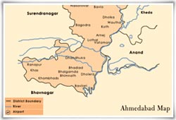 Ahmedabad India Map